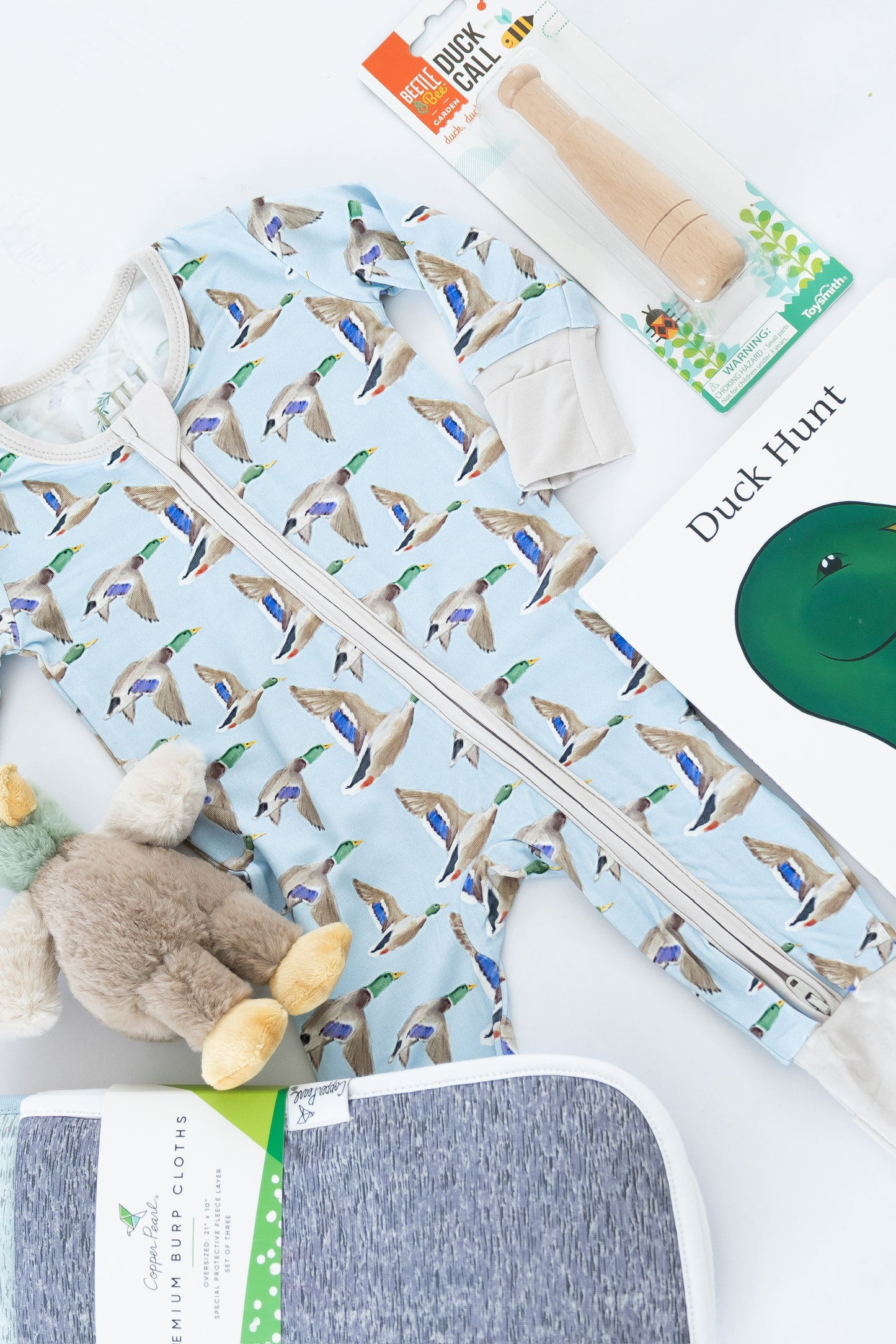 Flying Mallard Duck Boys Newborn Gift Box