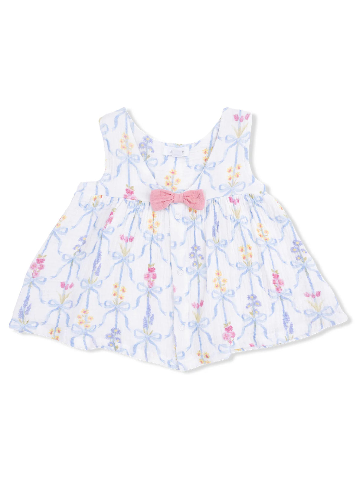 Angel Dear Ribbon Bouquets Girls Dress with Bow and Bloomers