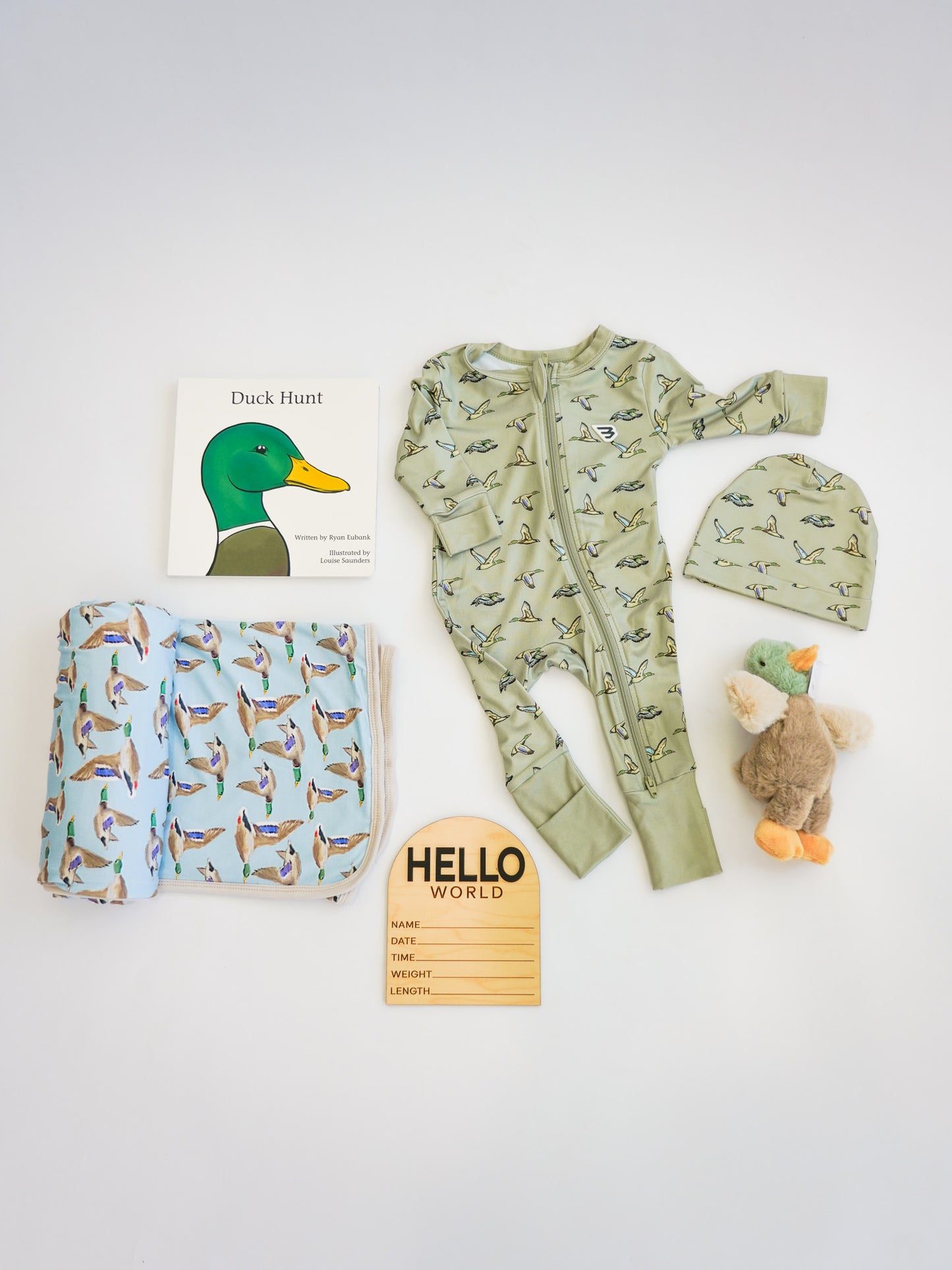Mallard Duck Hunting Newborn Gift Box