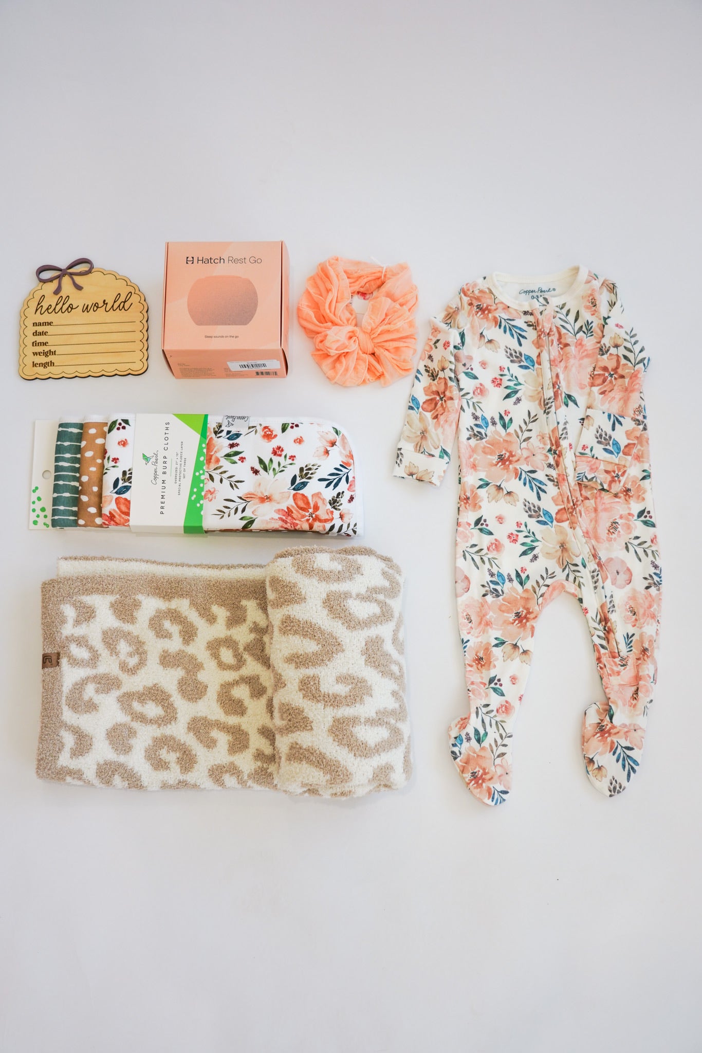 Autumn Floral Girls Newborn Gift Box