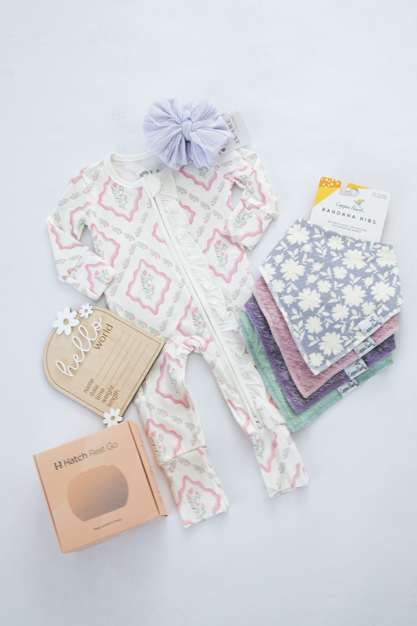 Pastel Floral Girly Newborn Gift Box