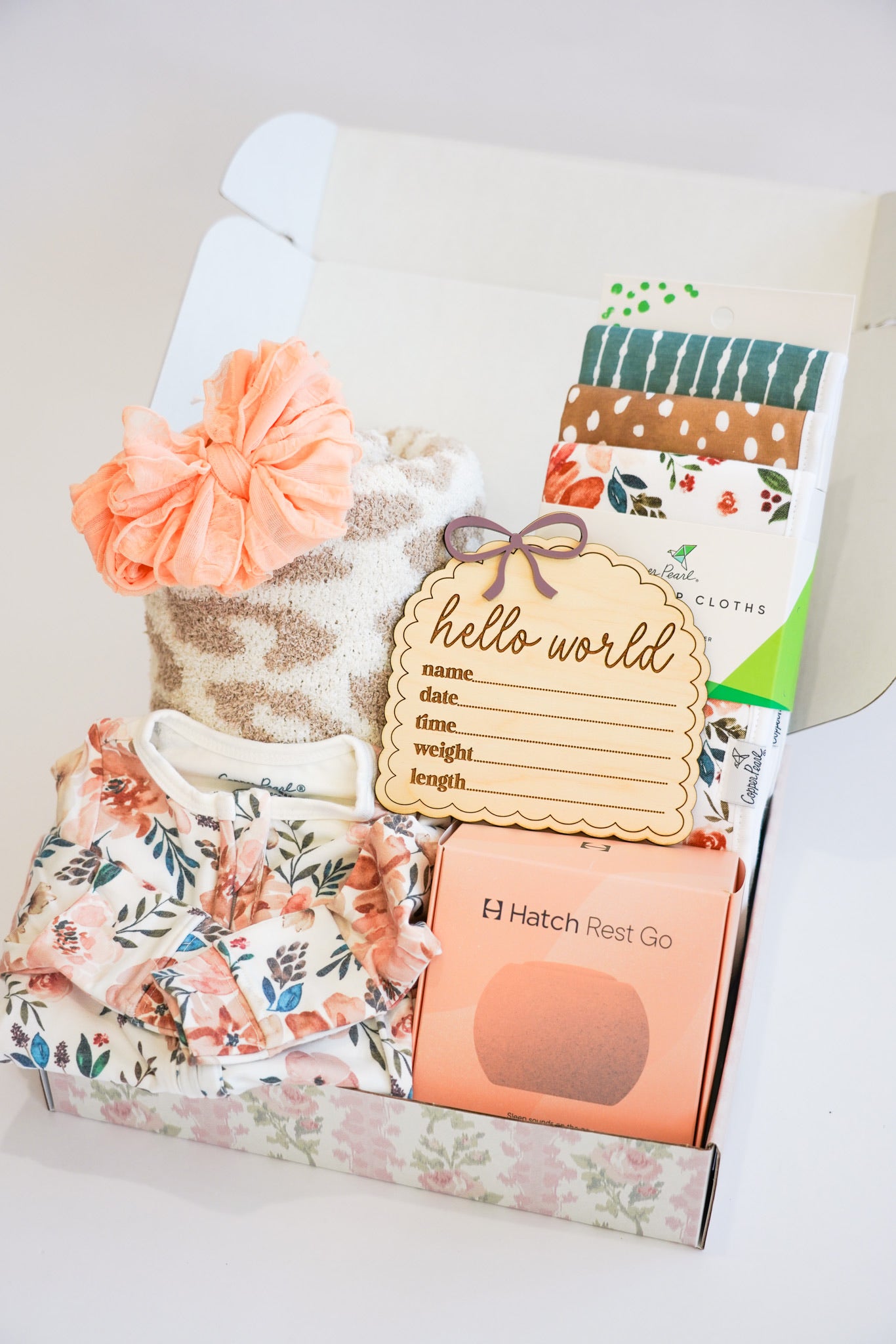 Autumn Floral Girls Newborn Gift Box