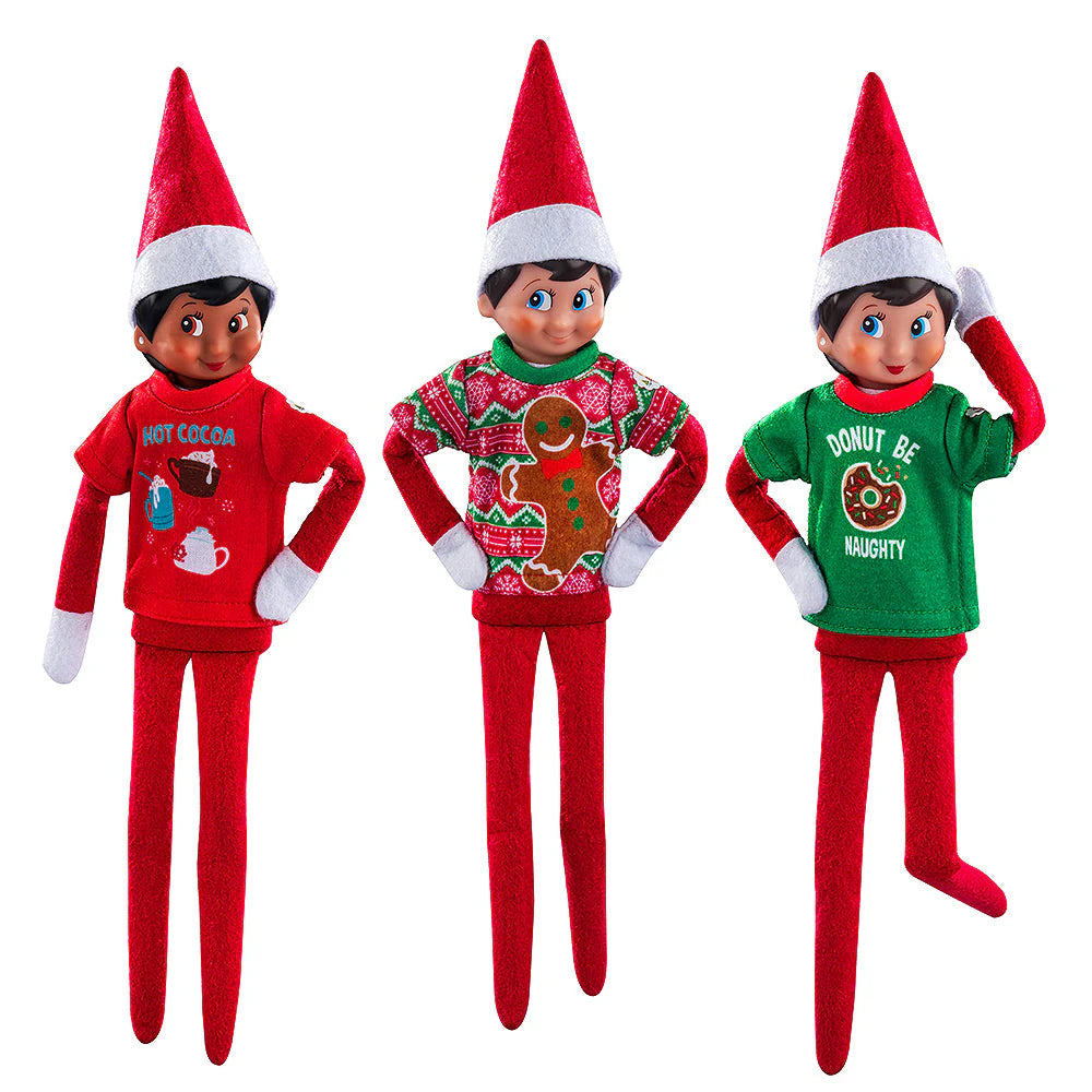 Claus Couture Collection® Festive Fun T-Shirt Set Elf On The Shelf Toy