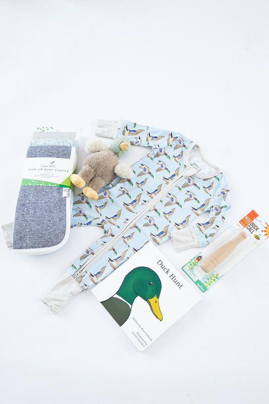 Flying Mallard Duck Boys Newborn Gift Box