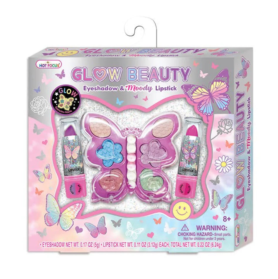 Glow Beauty Eyeshadow & Moody Lipstick Set