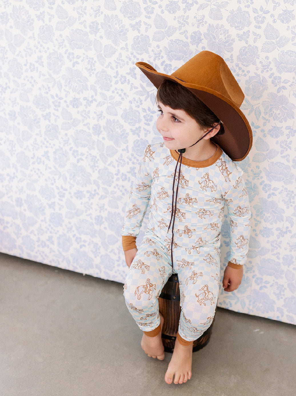 Poppy Kids Cowboy Two Piece Boys Toddler Pajamas Bamboo