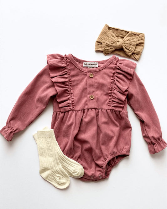 Girls Samantha Deep Mauve Bubble