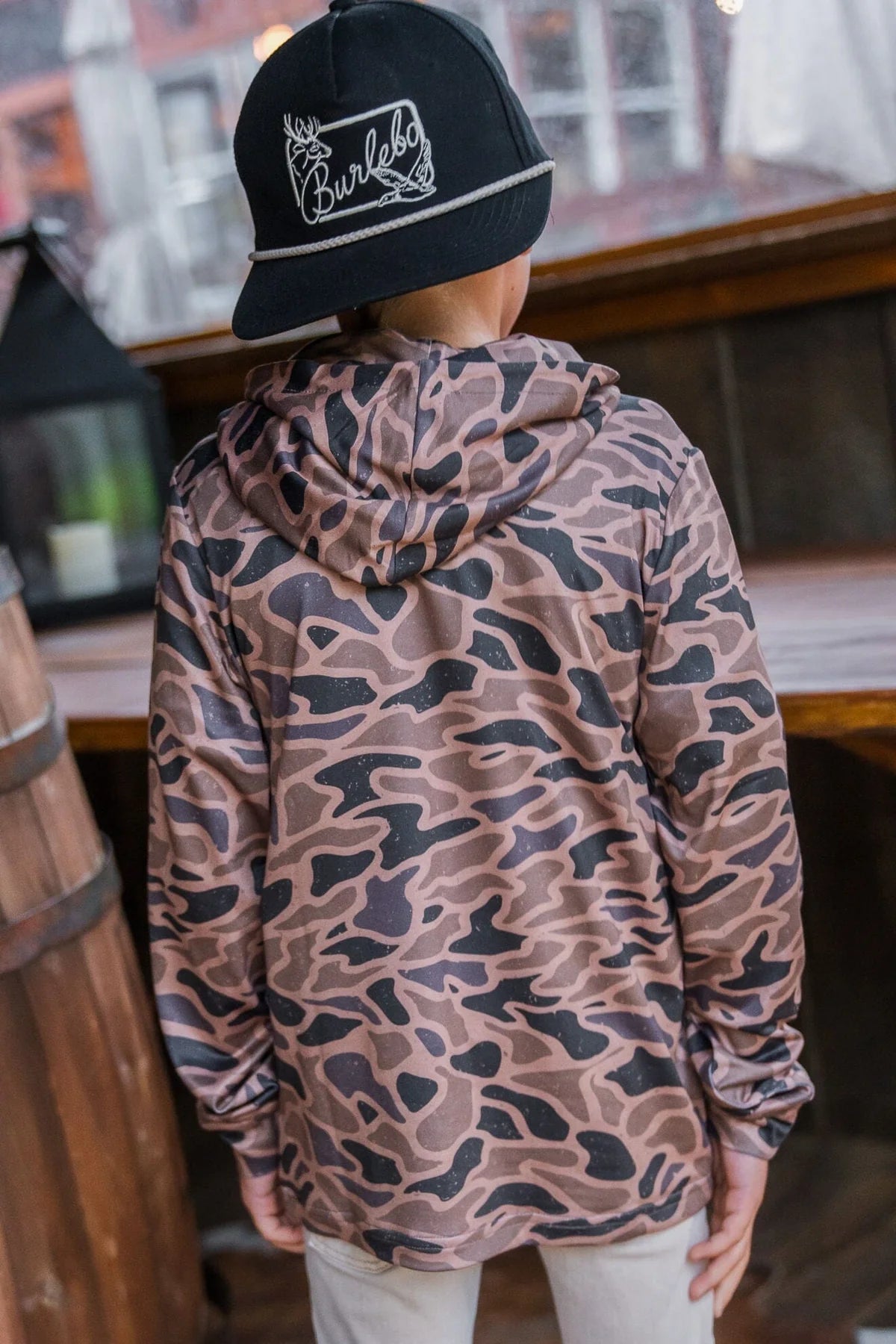 Burlebo Gauge Camo Performance Boys Hoodie