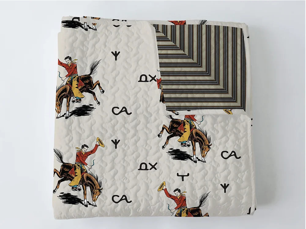 Ida Mae - Lazy J Linen Baby Blanket