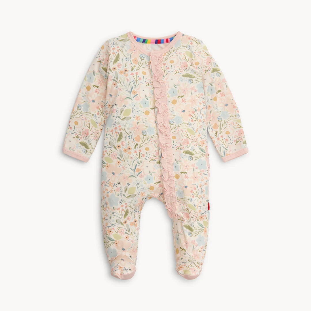 Magnetic Me Charlotte Ruffle Footie Pajamas