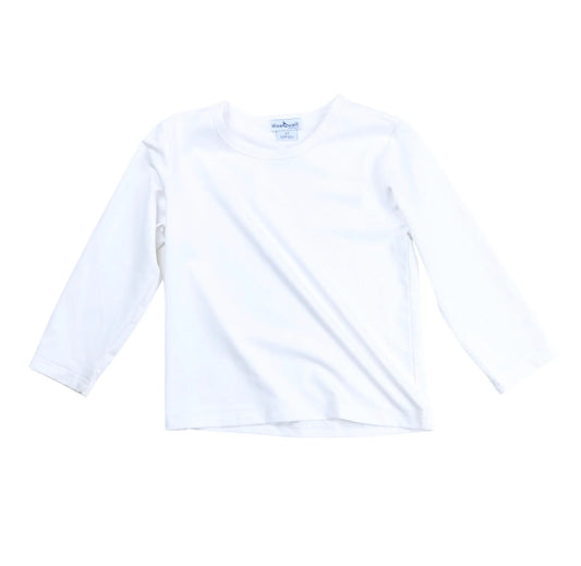 Blue Quail Protecting Boys White Rashguard Swim