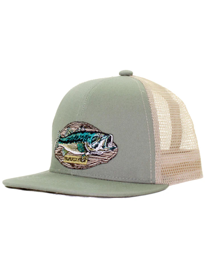 Properly Tied Bass Trucker Boys Hat