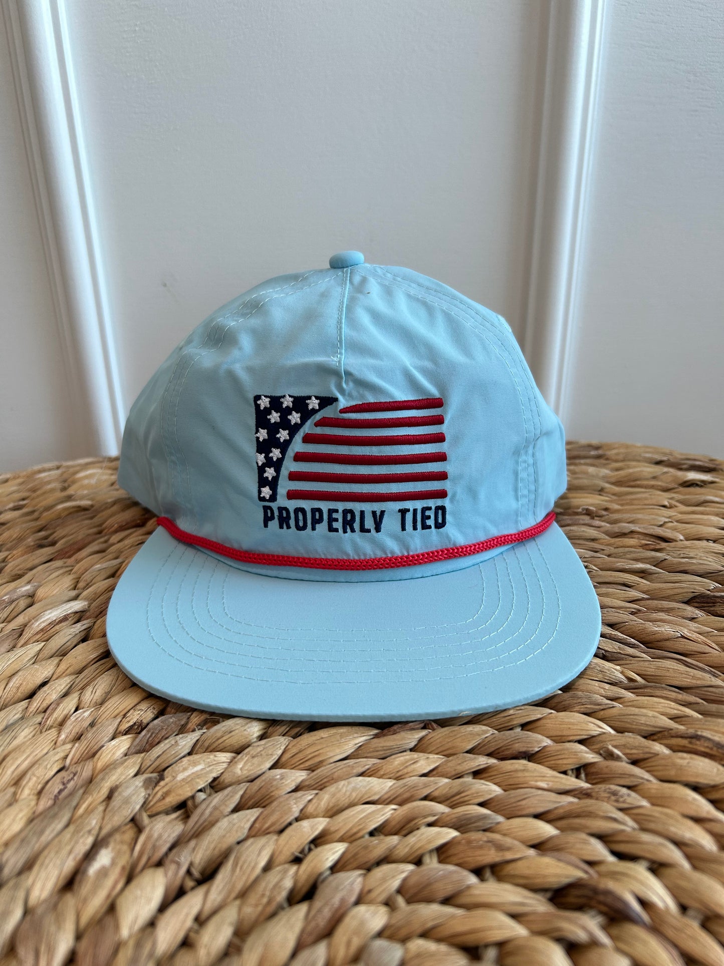 Properly Tied Boys Rope Sports Flag Hat Cap