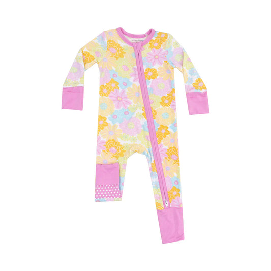 Angel Dear Girls Sunny Dahlias Bamboo Onesie