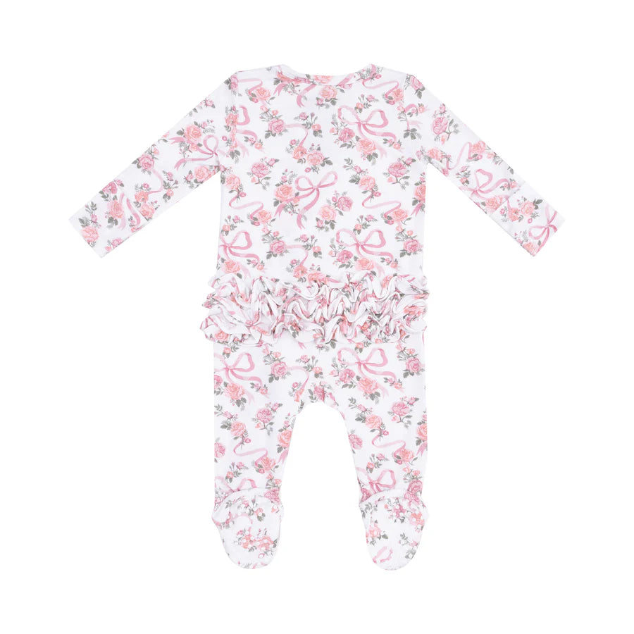 Angel Dear Girls Ribbons And Bows Bamboo Onesie