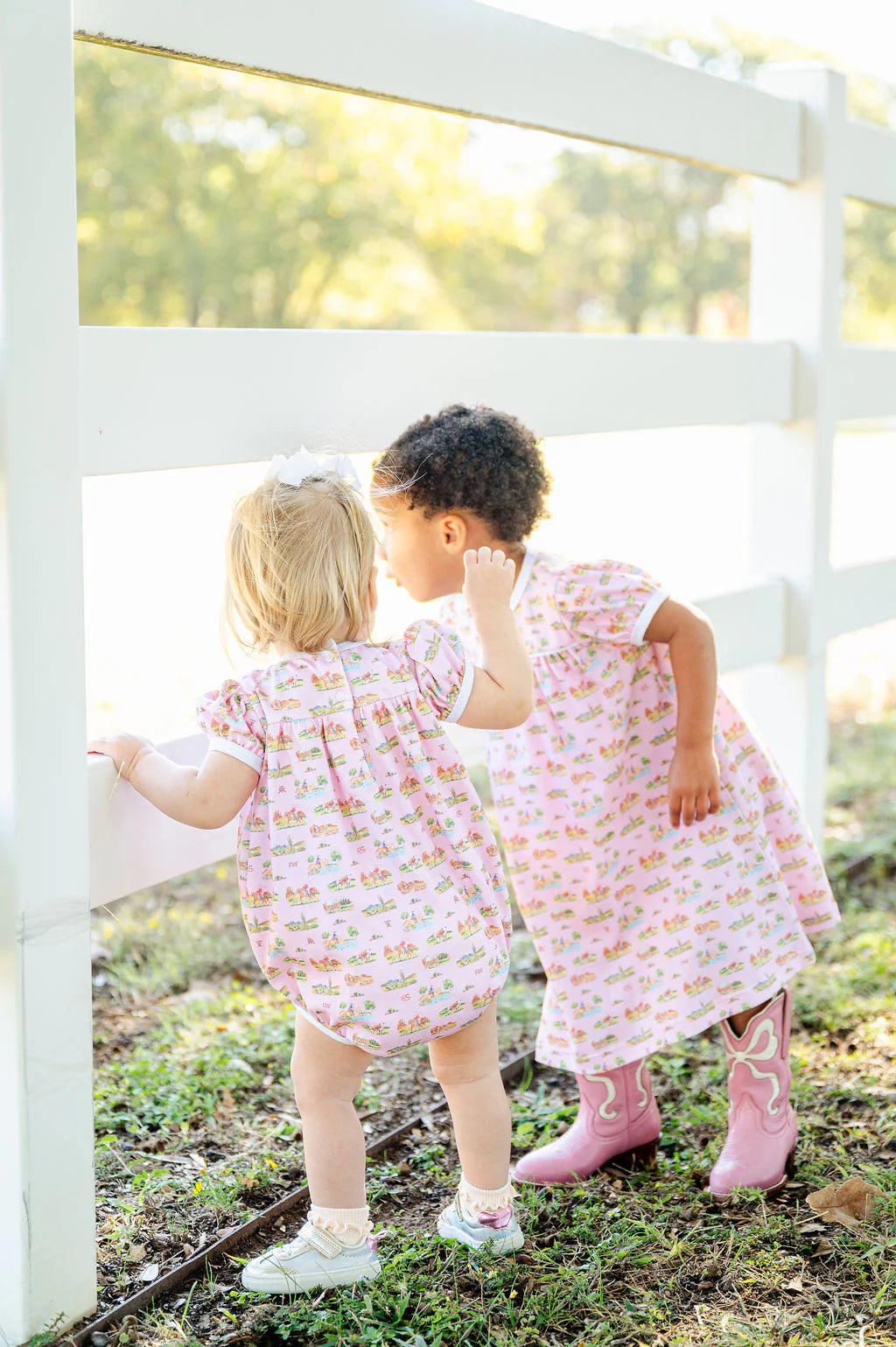 Ruth & Ralph Western Toile Girls Catherine Dress