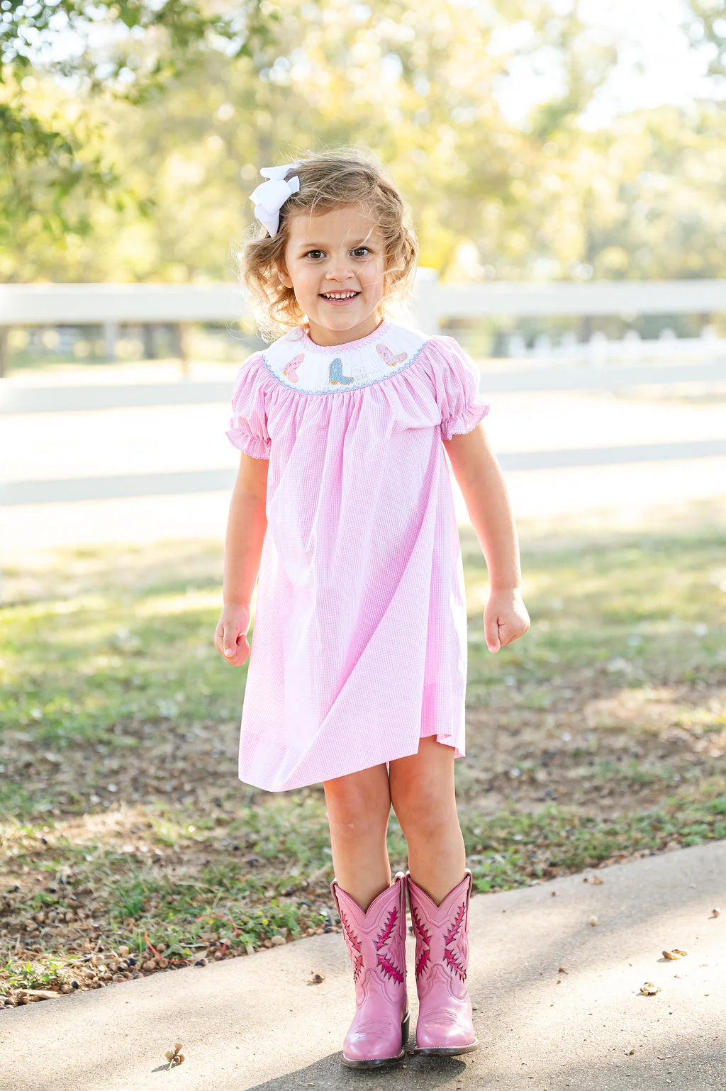 Smocked Cowgirl Boots Dress I Ruth and Ralph 5 / Helen Dress