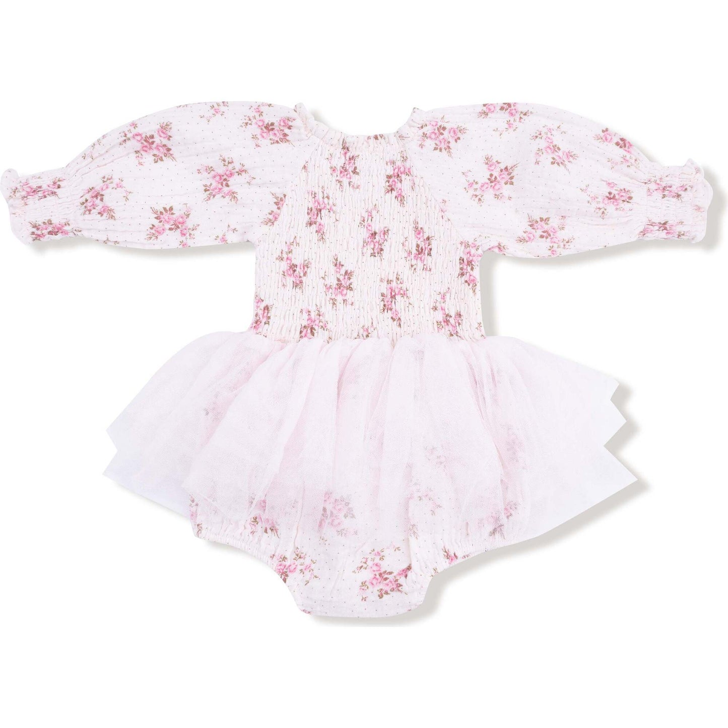 Angel Dear Belle Rosette Smocked Bubble & Tutu Girls Dress