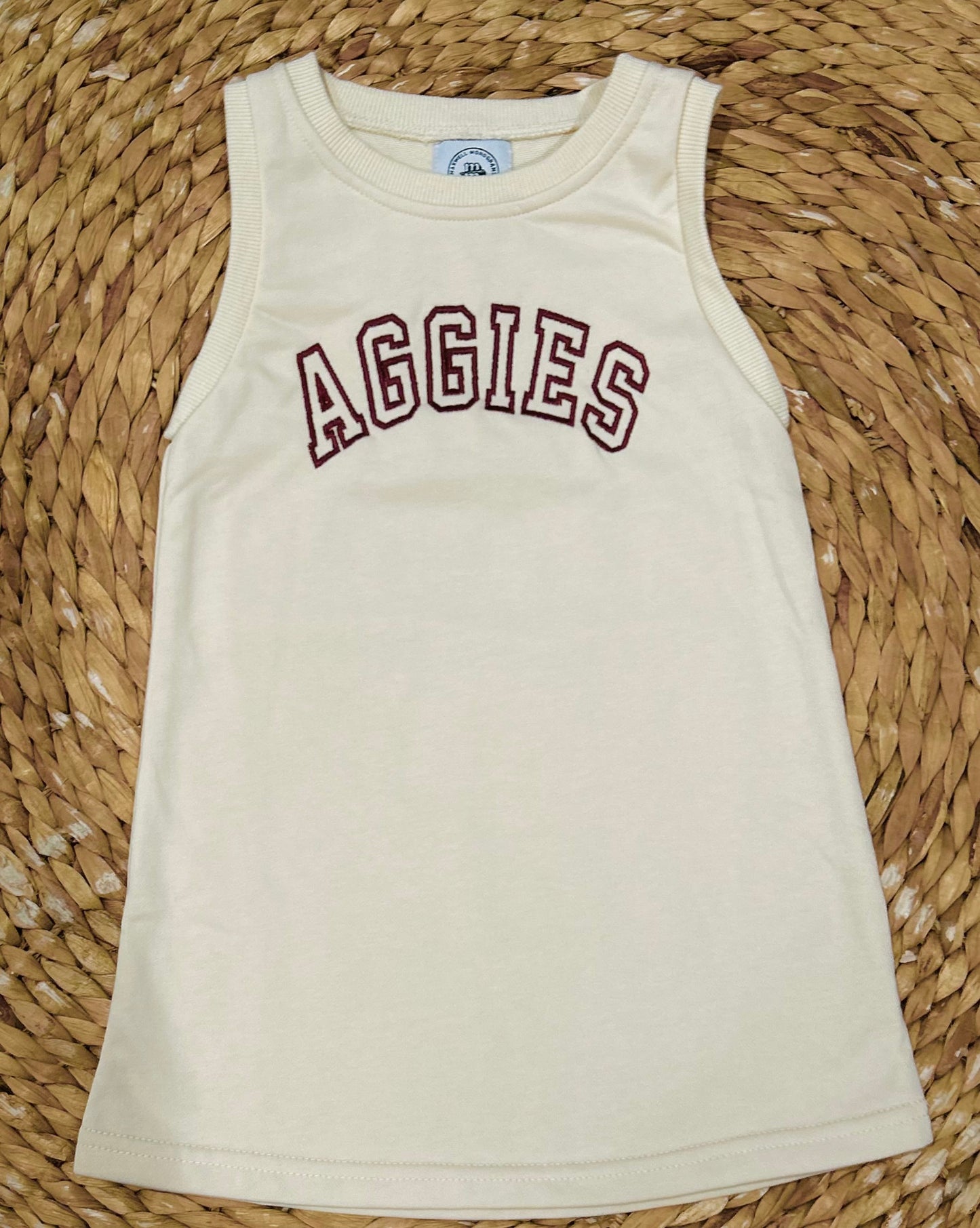 Texas Aggies Maroon Cream Gameday Girls Dress