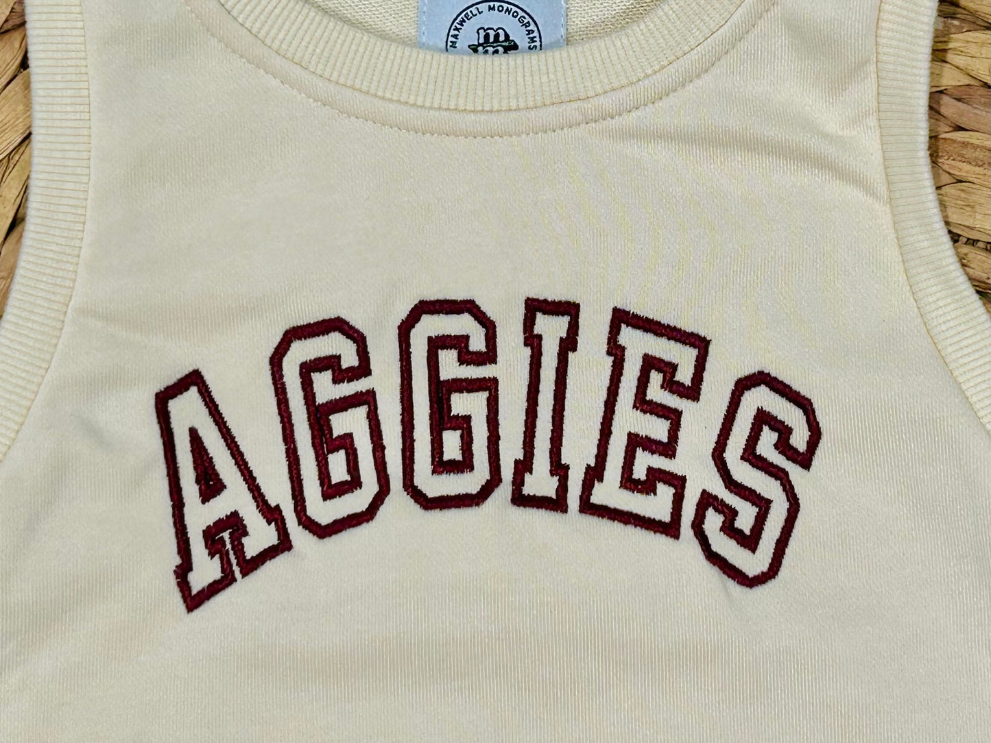 Texas Aggies Maroon Cream Gameday Girls Dress