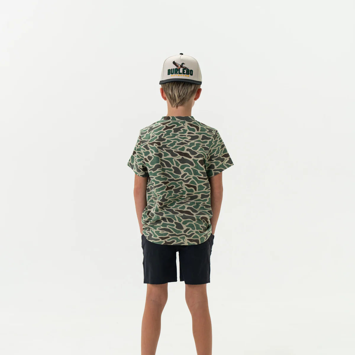 Burlebo Retro Duck Camo Boys T Boys Shirt