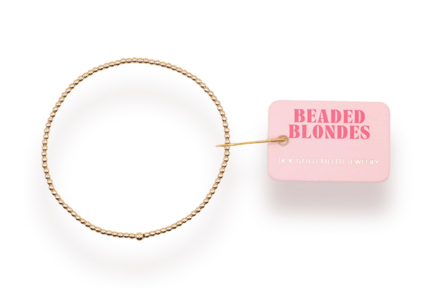Beaded Blondes - 2MM Gold Beaded Bracelet