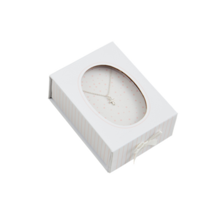 Mud Pie Silver Boxed Cross Necklace Gift
