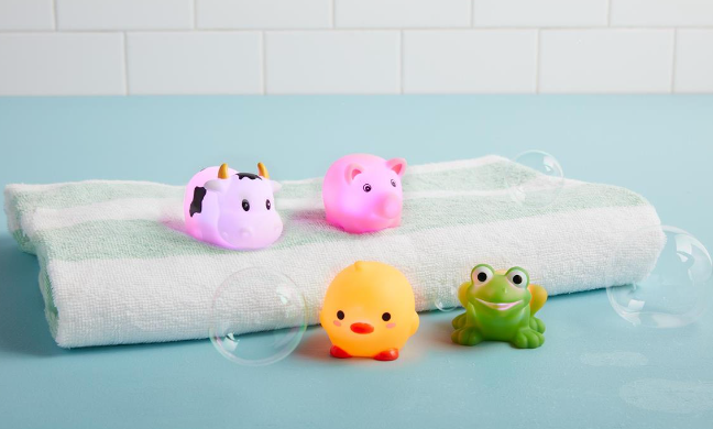 Mud Pie Farm Light-Up Bath Toy Set