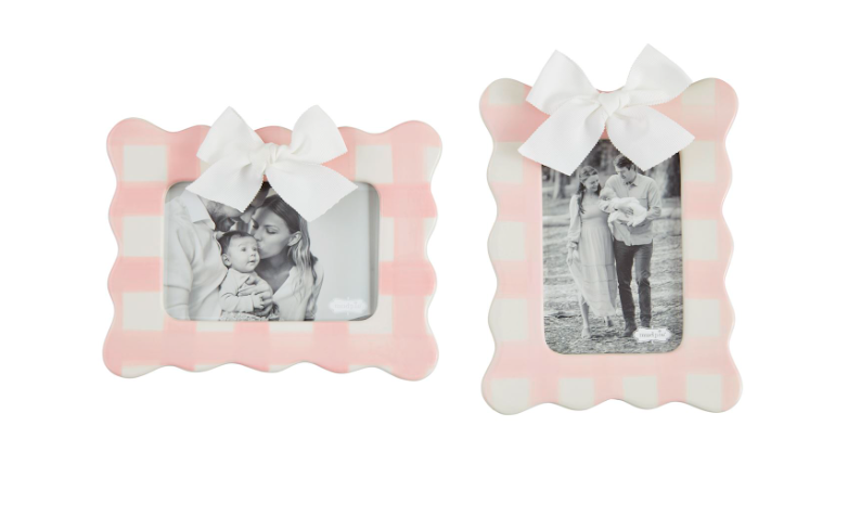 Mud Pie Pink Bow Frame Gift