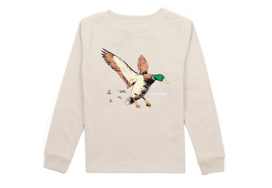 Properly Tied Mallard Flight Long Sleeve Boys Shirt