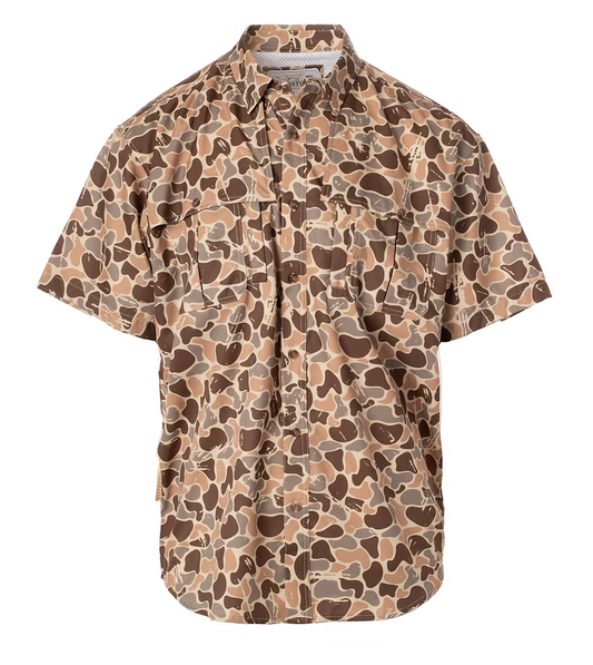 Fieldstone Woodlands Camo Botton Down Mens Shirt