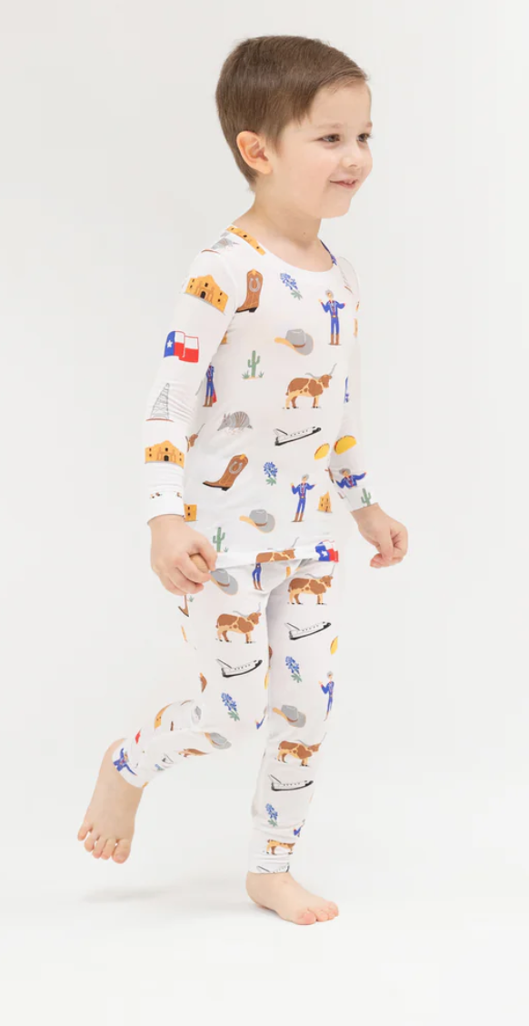 Angel Dear Two Piece Texas Boys Bamboo Pajamas
