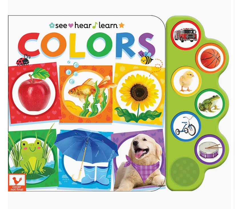 Colors Early Learning Interactive 6-Button Sound Book