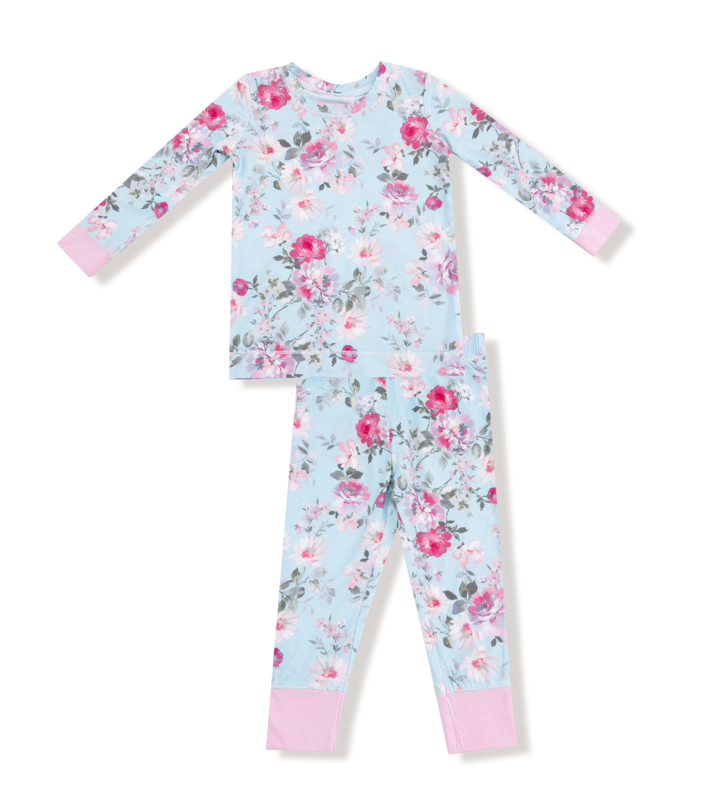 Angel Dear Charlotte Floral Bamboo Girls Two Piece Pajamas