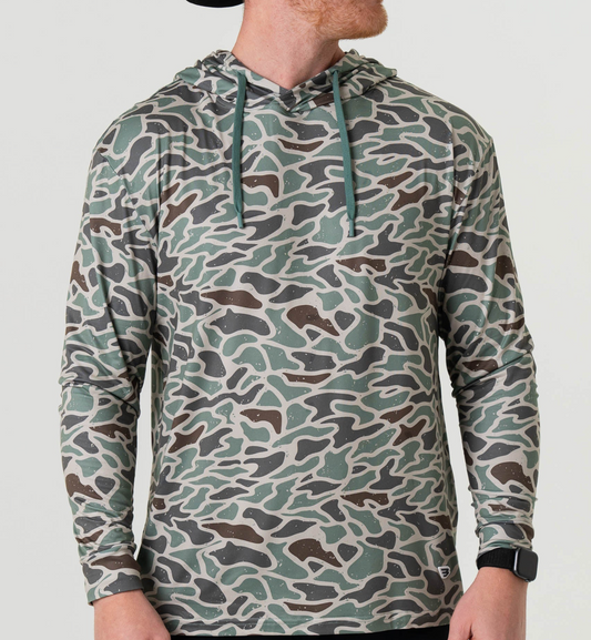 Burlebo Retro Duck Camo Performance Men's Pullover