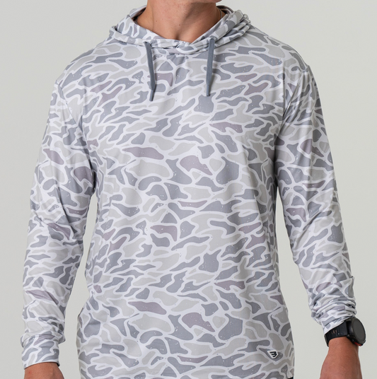 Burlebo White Camo Performance Men's Pullover