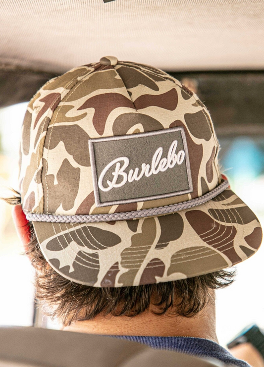 Burlebo Grey Patch Camo Men's Rope Hat