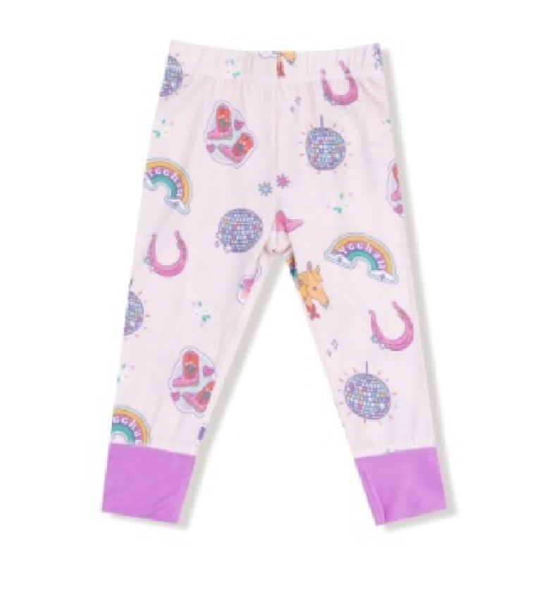 Angel Dear Disco Cowgirl Girls Two Piece Pajamas