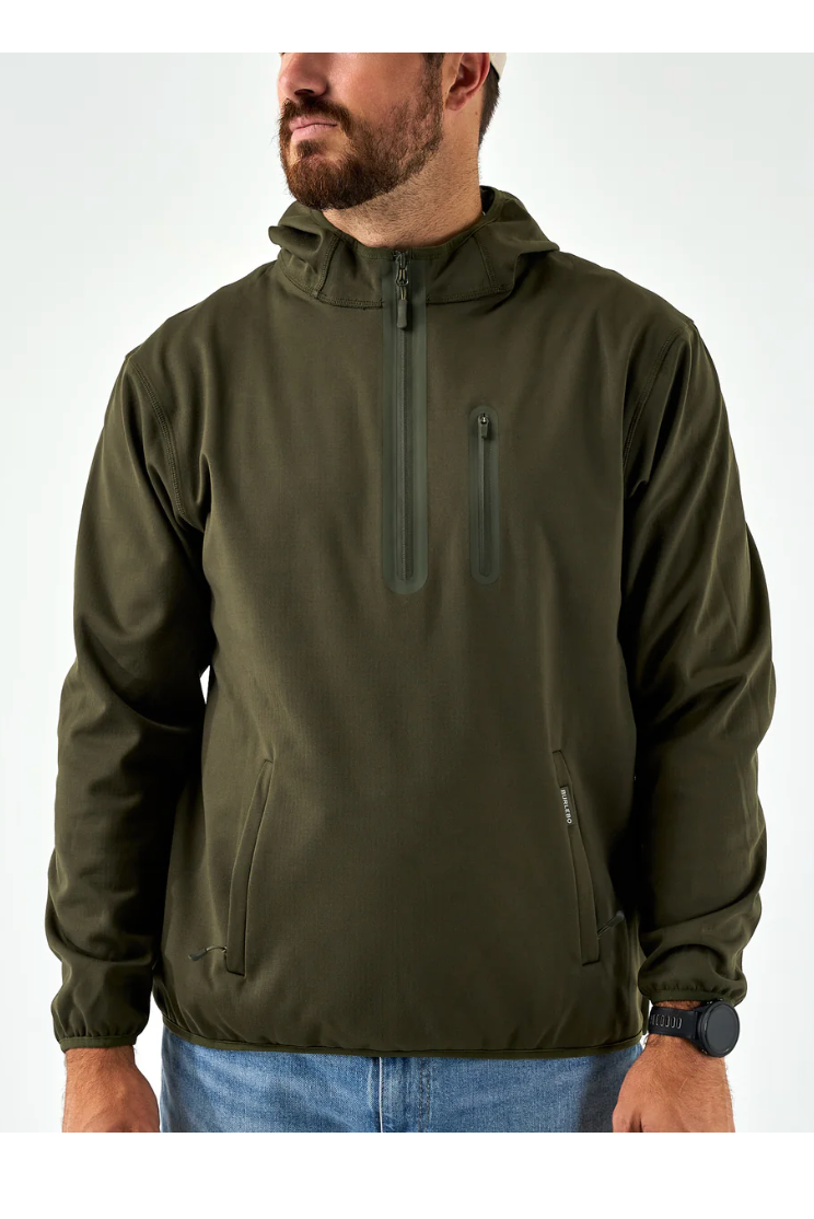 Burlebo Mallard Green Duke Tech Mens Long Sleeve Shirt