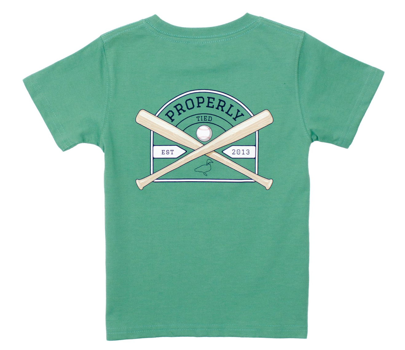 Properly Tied Baseball Shield Short Sleeve Boys Shirt