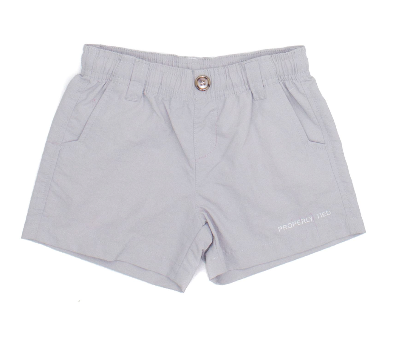 Properly Tied Light Grey Mallard Boys Shorts