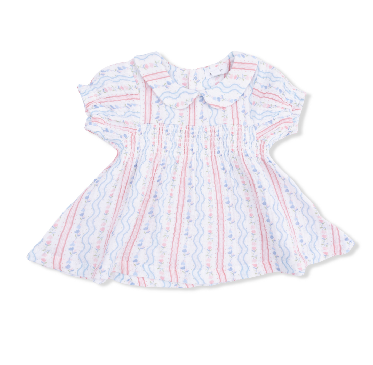 Angel Dear Tulip Stripe - Smocked Dress Set