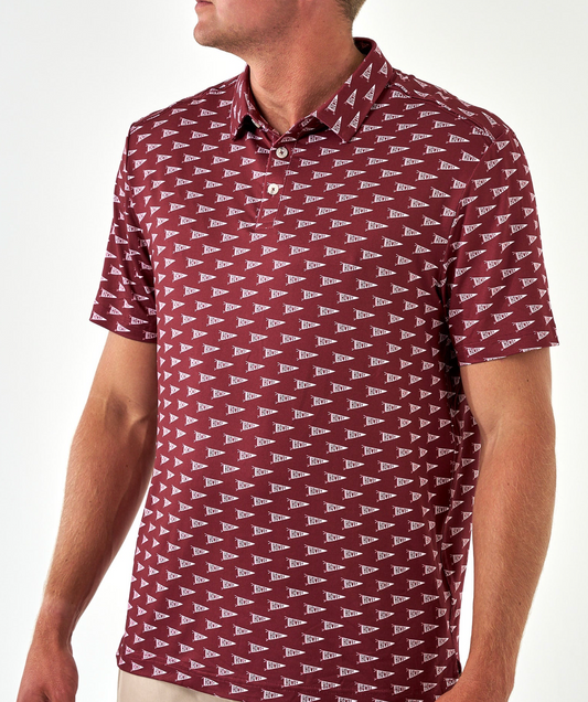 Burlebo Howdy Pennant Men's Polo