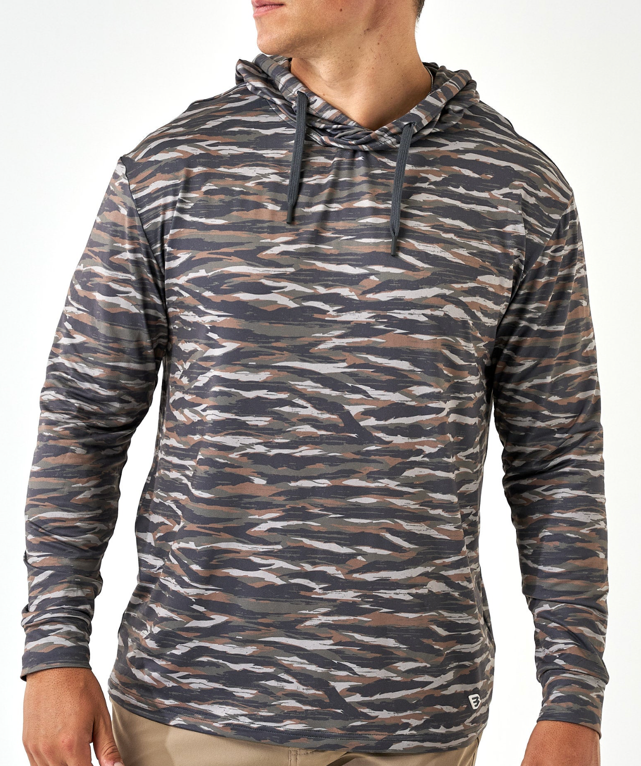 Burlebo Tiger Stripe Camo Performance Men's Pullover