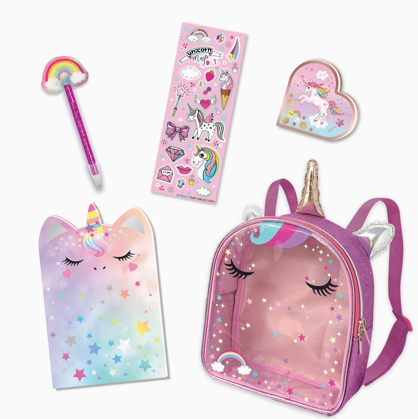 Carry All Writing Stash, Unicorn Mini Backpack