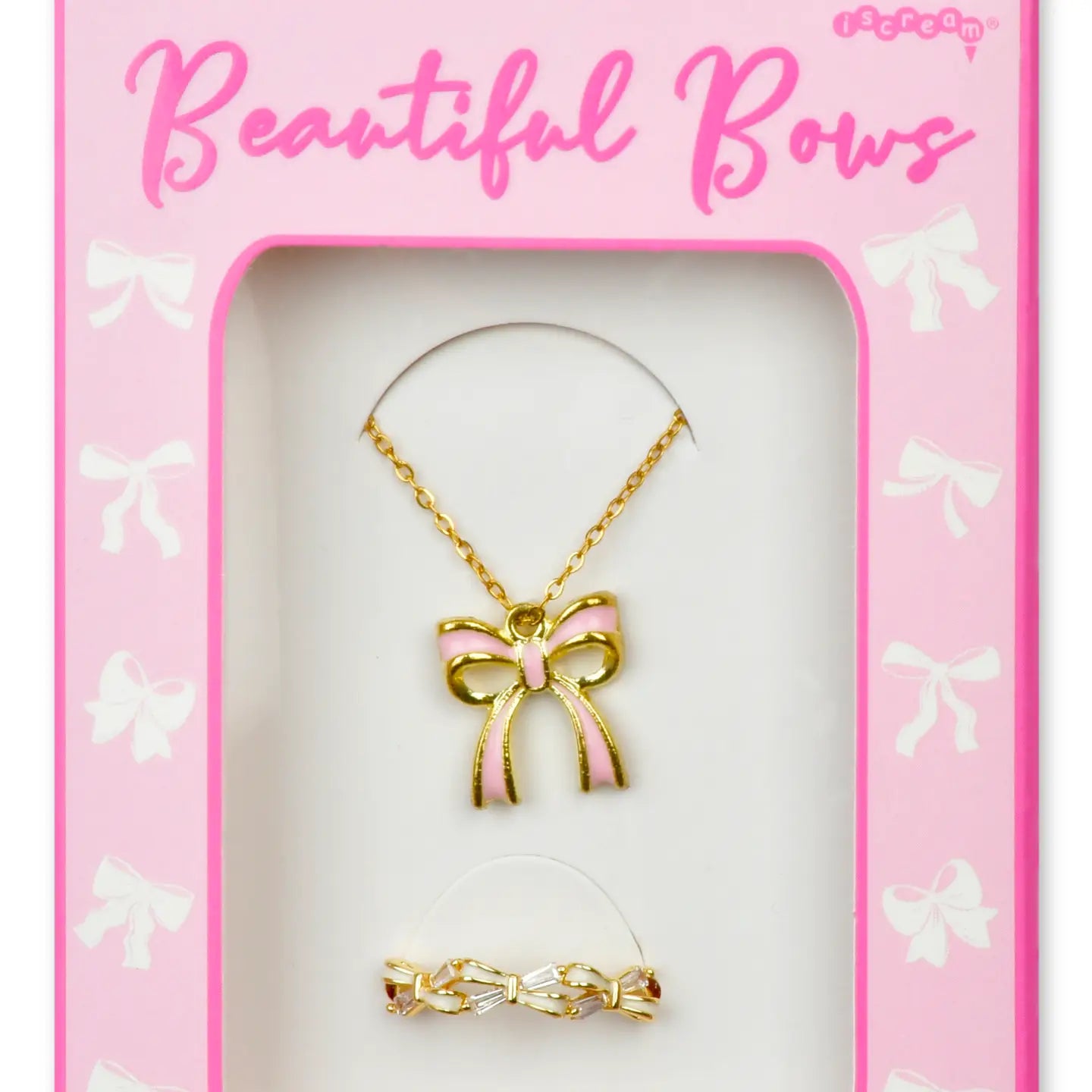 Beautiful Bows Ring & Necklace Set