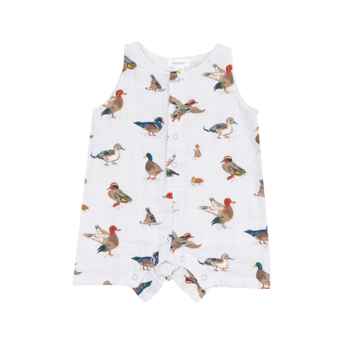Angel Dear Boys Ducks Sleeveless Shortie Romper