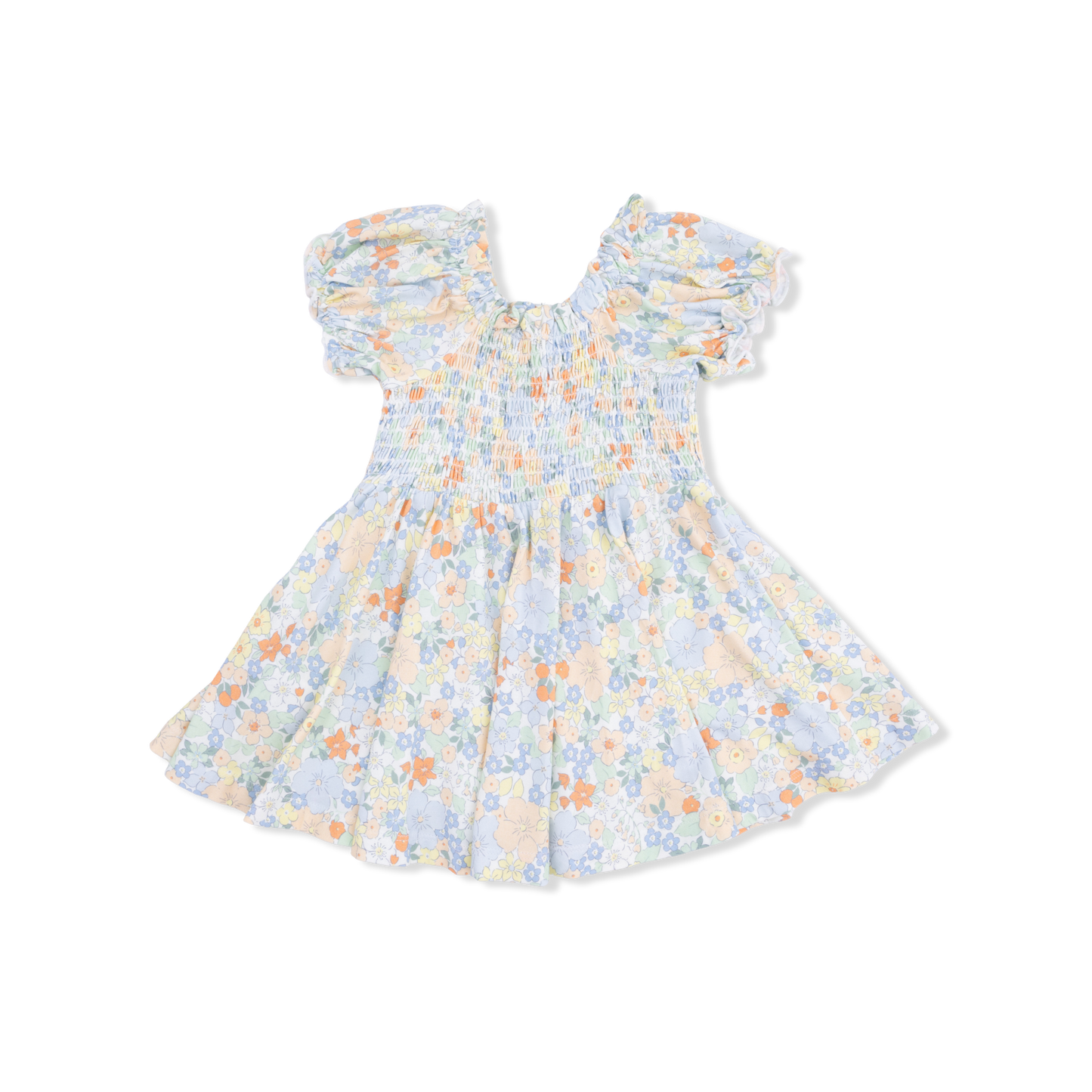 Angel Dear Georgia Floral - Smocked Twirly Dress