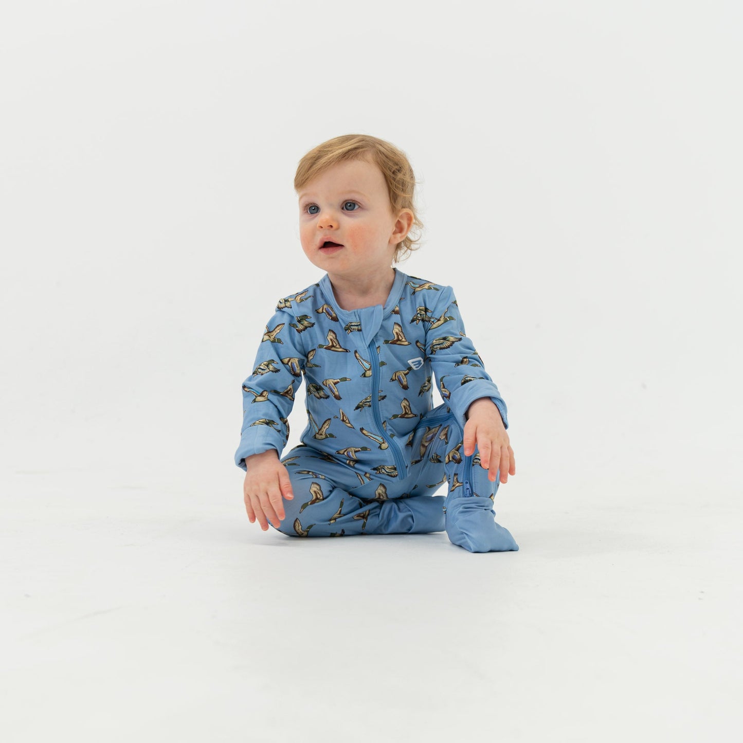Burlebo Jumbo Mallards Blue Boys Onesie