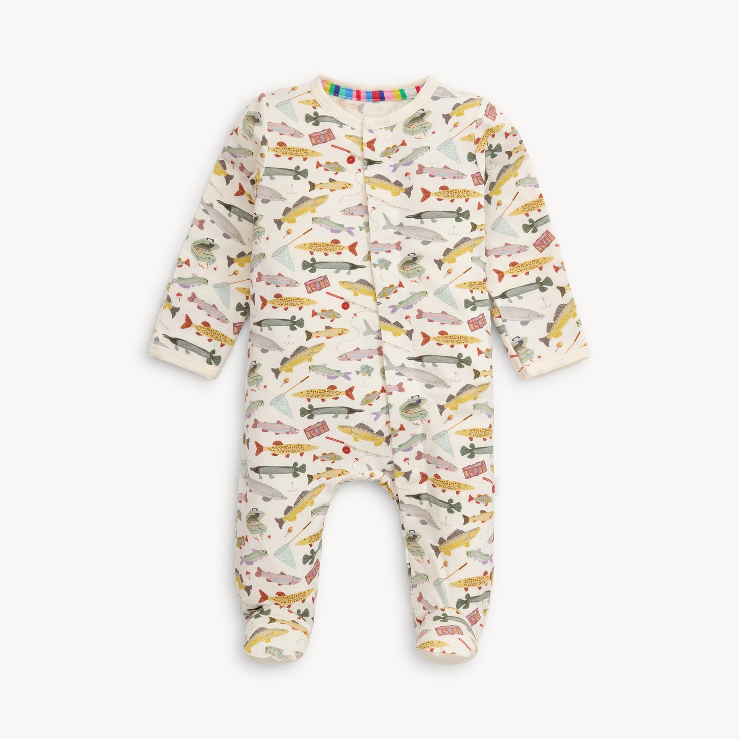 Magnetic Me Fishing Reel Good Time Modal Footie Boys Onesie